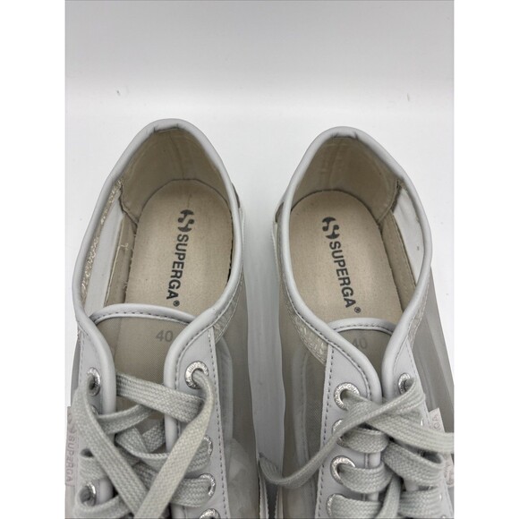 Superga Womens 2750 Mattnetw Sneaker Gray Size US 9 M EU40 - Picture 3 of 13